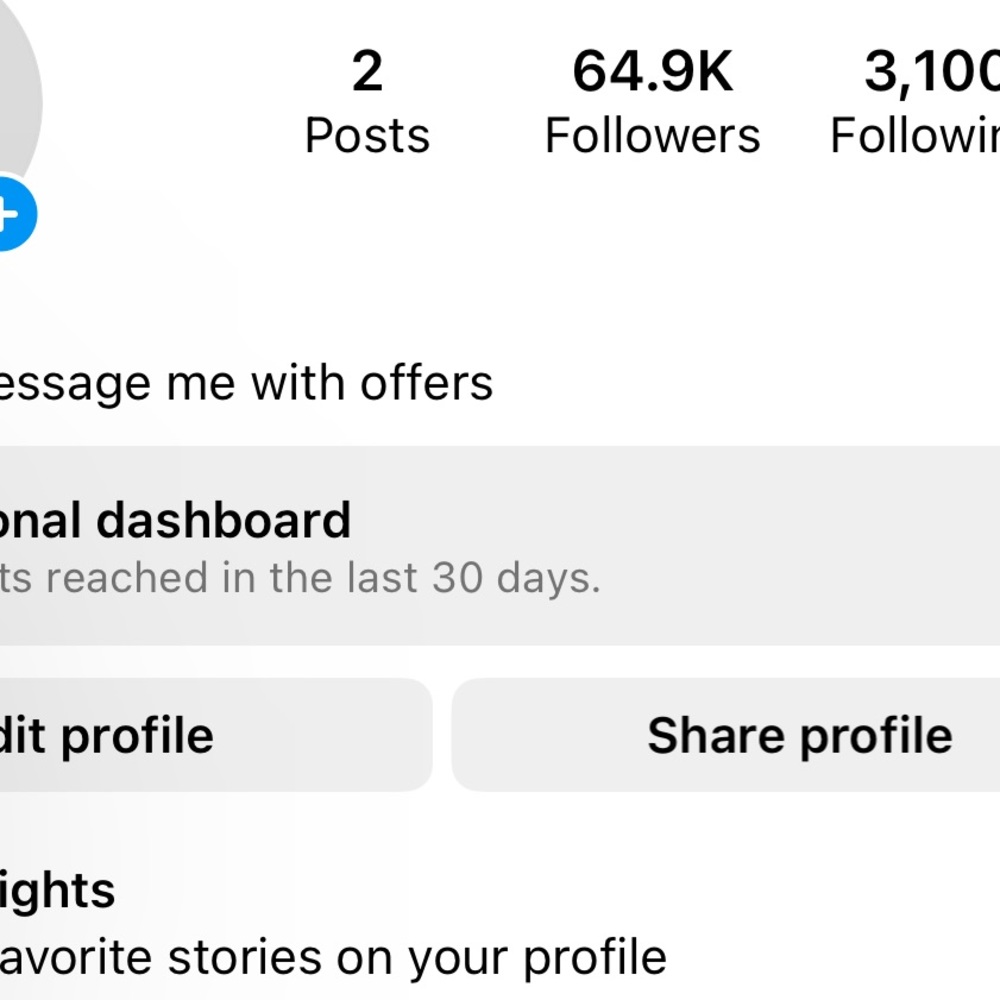 Active instagram with over 60k